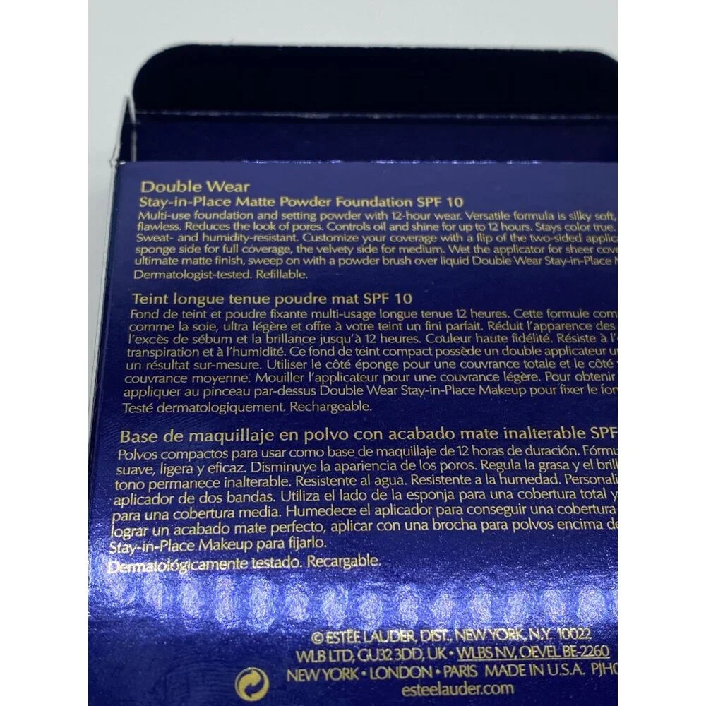 Estee Lauder Double Wear Matte Powder Foundation Rich Java 0.42 Oz